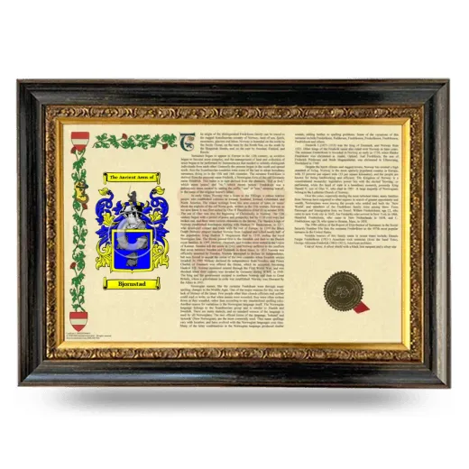 Bjornstad Armorial Landscape Framed - Heirloom