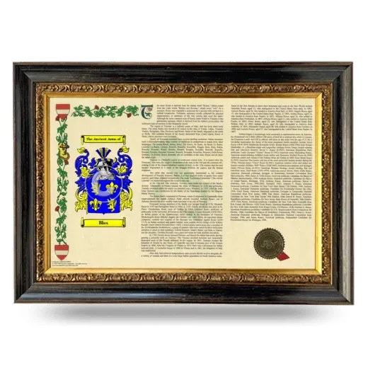 Blas Armorial Landscape Framed - Heirloom