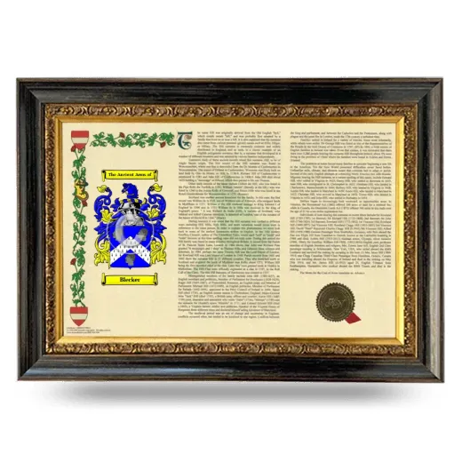Blecker Armorial Landscape Framed - Heirloom