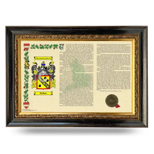 Bledsoe Armorial Landscape Framed - Heirloom
