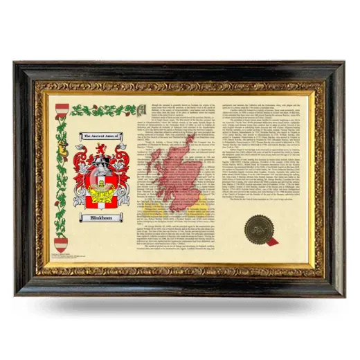 Blinkhorn Armorial Landscape Framed - Heirloom