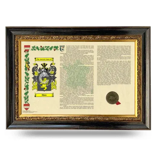 Blote Armorial Landscape Framed - Heirloom