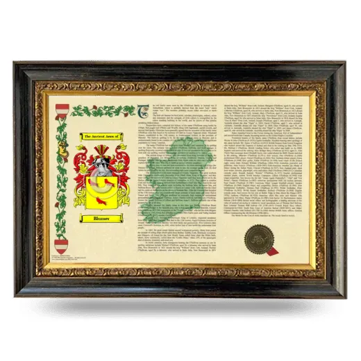 Blumer Armorial Landscape Framed - Heirloom