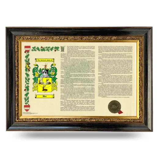 Blut Armorial Landscape Framed - Heirloom
