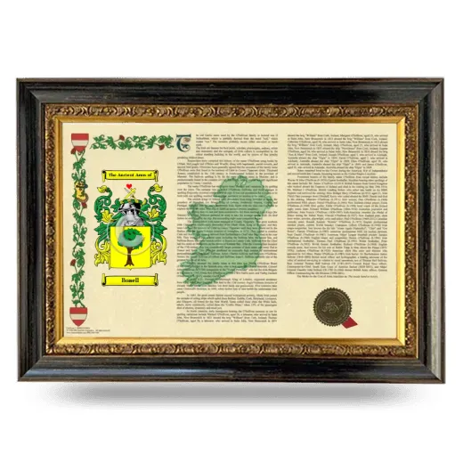 Boaell Armorial Landscape Framed - Heirloom