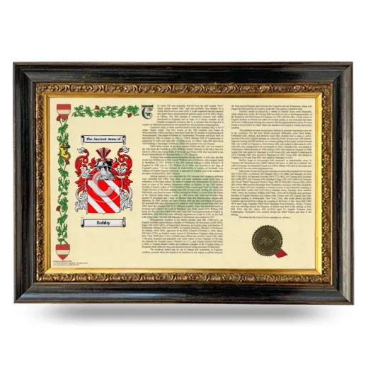 Bobby Armorial Landscape Framed - Heirloom