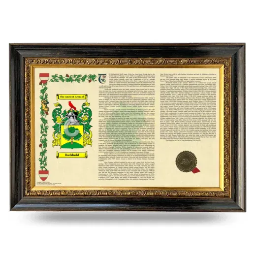 Bockhold Armorial Landscape Framed - Heirloom