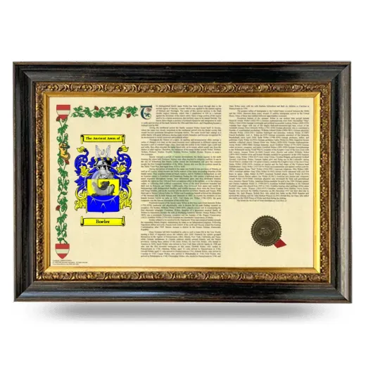 Boeler Armorial Landscape Framed - Heirloom