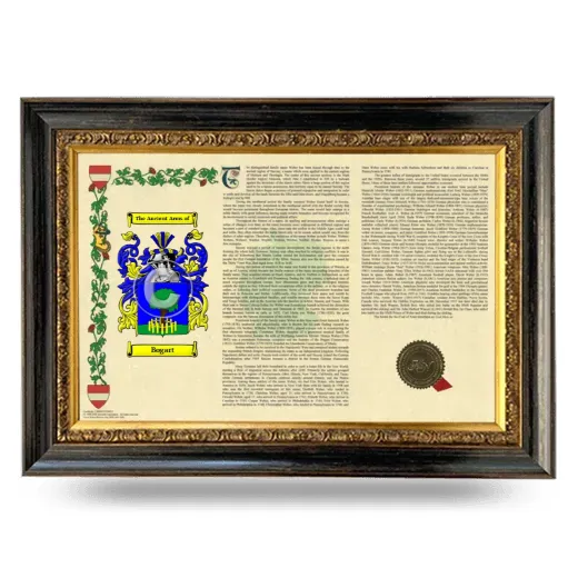 Bogart Armorial Landscape Framed - Heirloom
