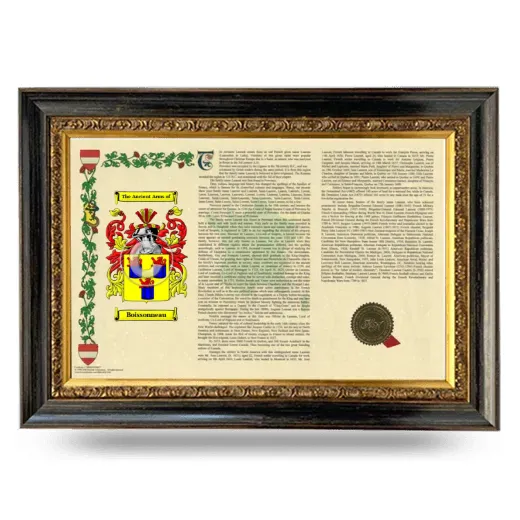 Boissonneau Armorial Landscape Framed - Heirloom