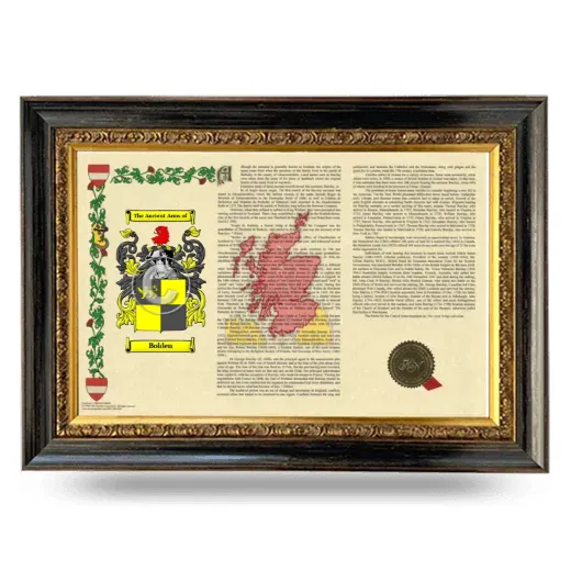 Bolden Armorial Landscape Framed - Heirloom