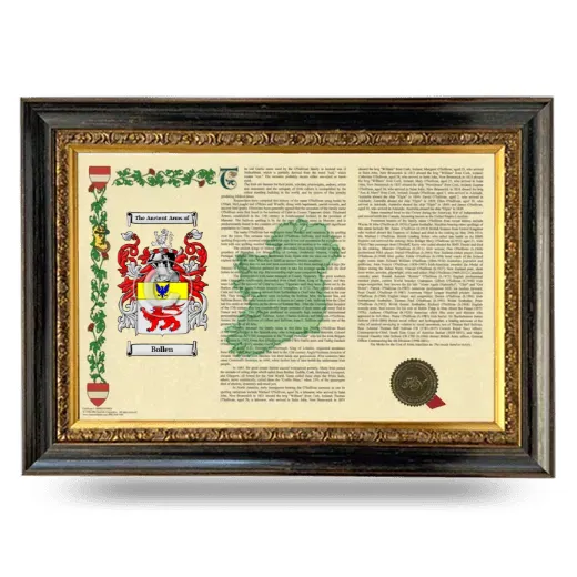 Bollen Armorial Landscape Framed - Heirloom