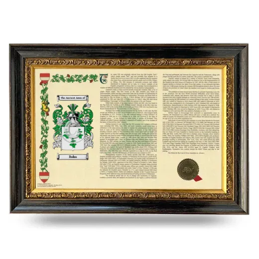 Bolm Armorial Landscape Framed - Heirloom