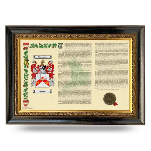 Bolton Armorial Landscape Framed - Heirloom