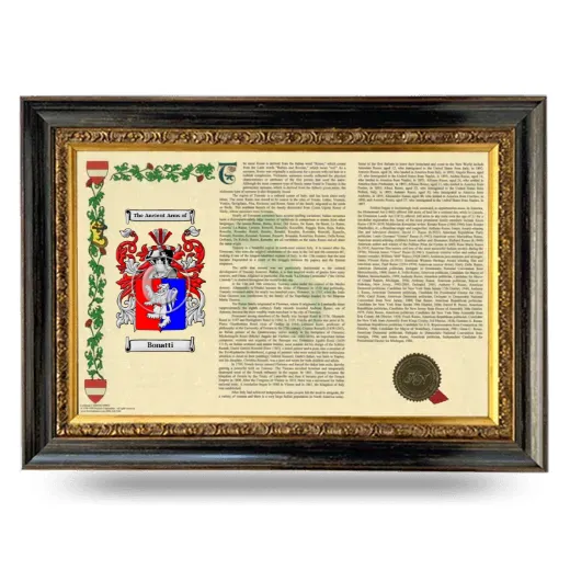 Bonatti Armorial Landscape Framed - Heirloom