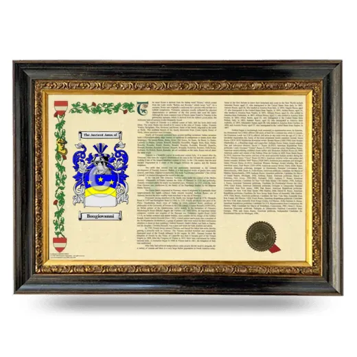 Bongiovanni Armorial Landscape Framed - Heirloom