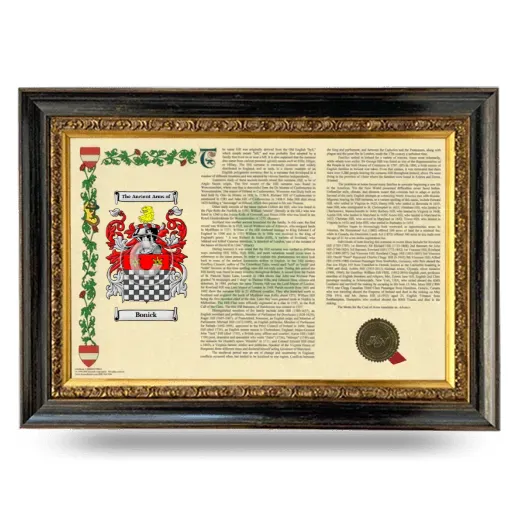 Bonick Armorial Landscape Framed - Heirloom