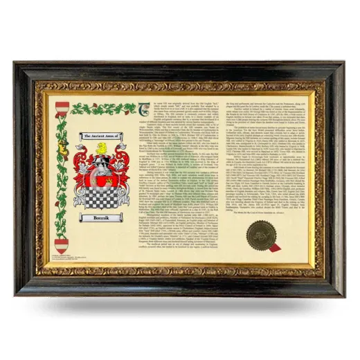Bonnik Armorial Landscape Framed - Heirloom