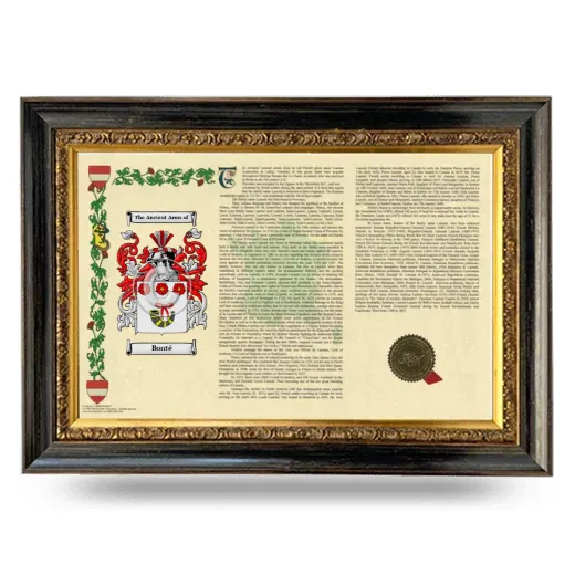 Bonté Armorial Landscape Framed - Heirloom