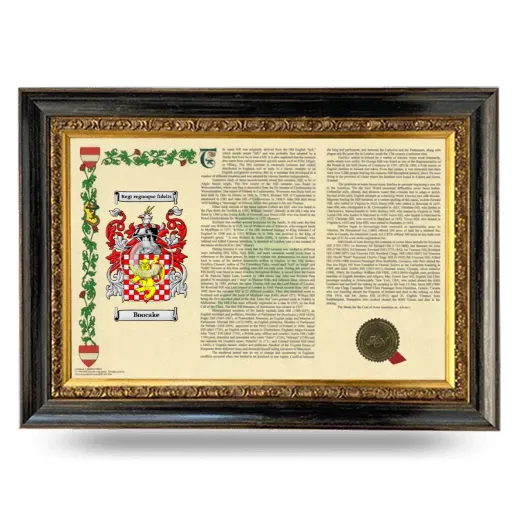Boocake Armorial Landscape Framed - Heirloom