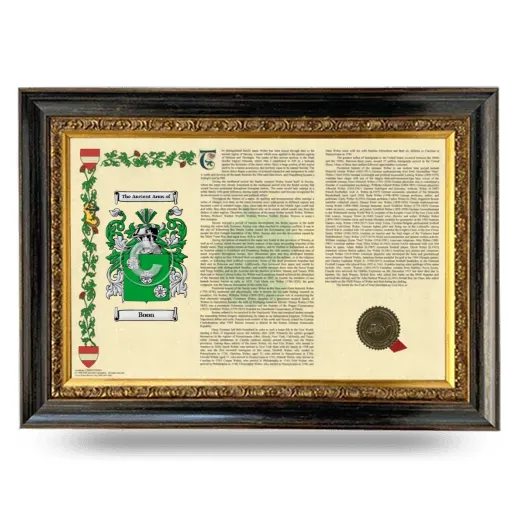 Boon Armorial Landscape Framed - Heirloom