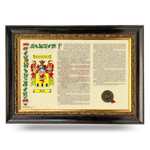 Bosch Armorial Landscape Framed - Heirloom