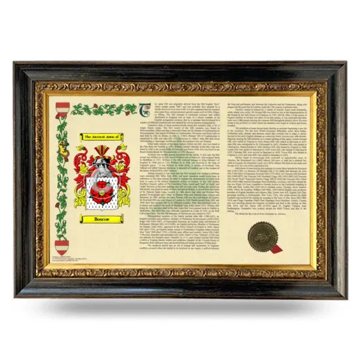 Boscoe Armorial Landscape Framed - Heirloom