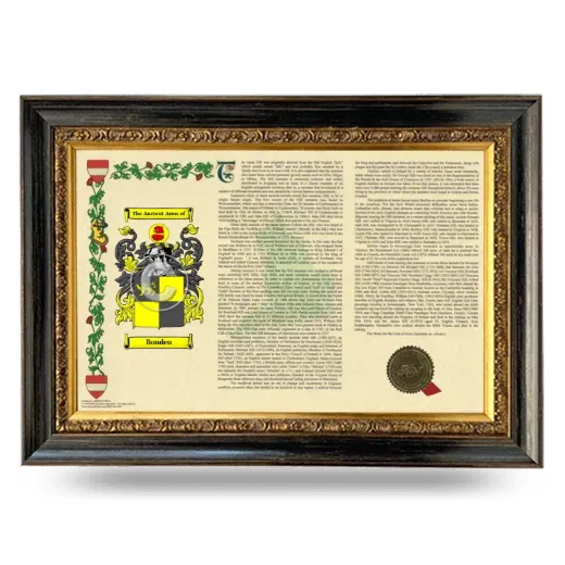 Bouden Armorial Landscape Framed - Heirloom