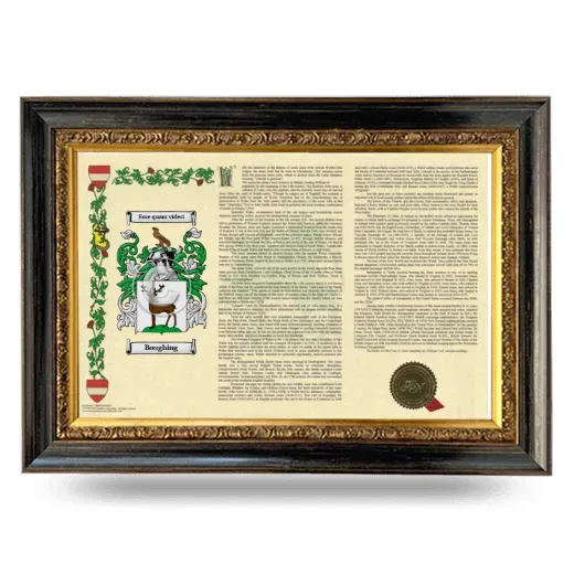 Boughing Armorial Landscape Framed - Heirloom