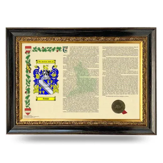 Boune Armorial Landscape Framed - Heirloom