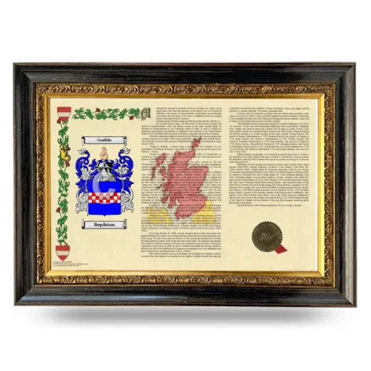 Boydston Armorial Landscape Framed - Heirloom
