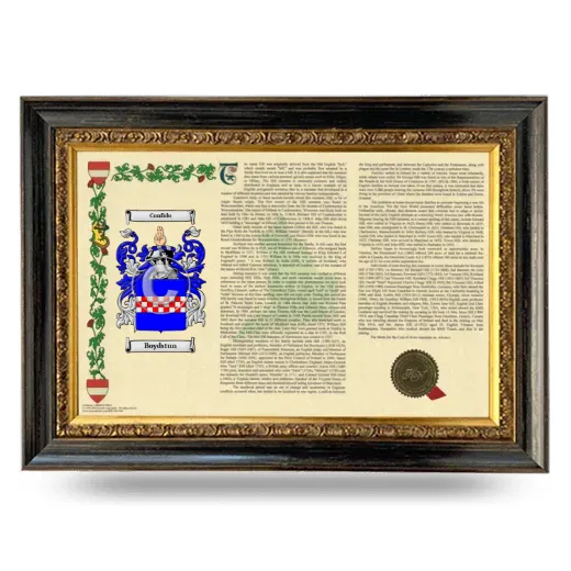 Boydstun Armorial Landscape Framed - Heirloom