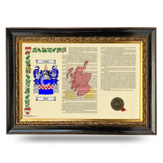 Boyt Armorial Landscape Framed - Heirloom