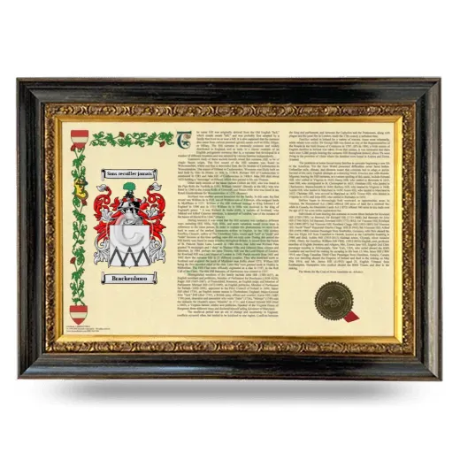 Brackenboro Armorial Landscape Framed - Heirloom