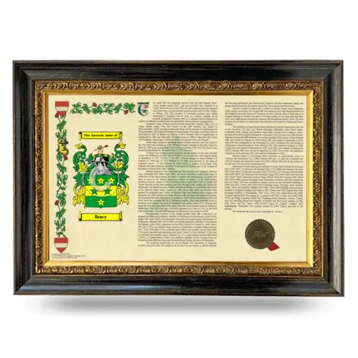 Bracy Armorial Landscape Framed - Heirloom