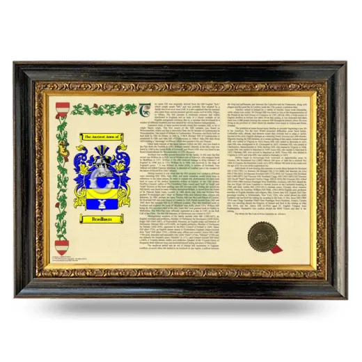 Bradham Armorial Landscape Framed - Heirloom
