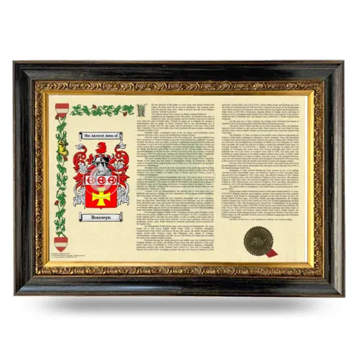 Branwyn Armorial Landscape Framed - Heirloom