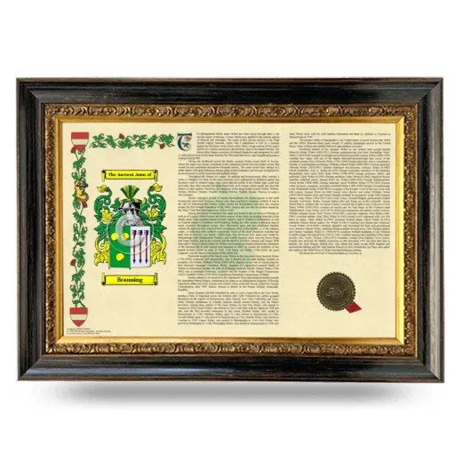 Brauning Armorial Landscape Framed - Heirloom