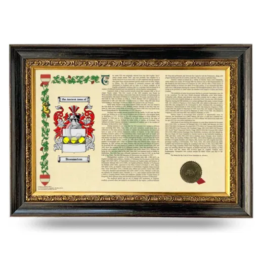 Braunston Armorial Landscape Framed - Heirloom