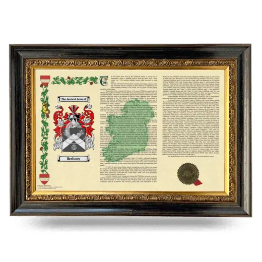 Brehony Armorial Landscape Framed - Heirloom