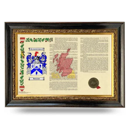Bremner Armorial Landscape Framed - Heirloom