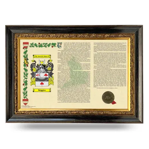 Briggins Armorial Landscape Framed - Heirloom