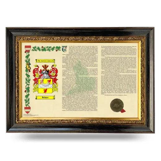 Brimer Armorial Landscape Framed - Heirloom