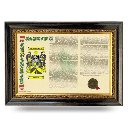 Brindle Armorial Landscape Framed - Heirloom