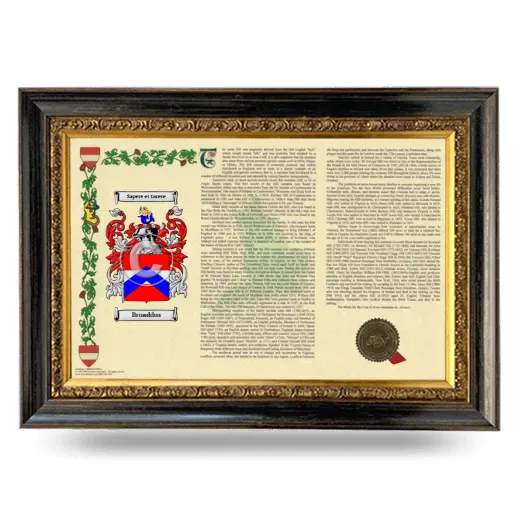 Broaddus Armorial Landscape Framed - Heirloom