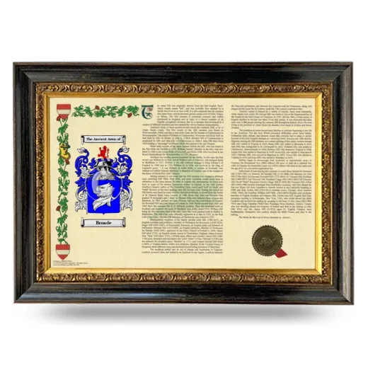 Broade Armorial Landscape Framed - Heirloom