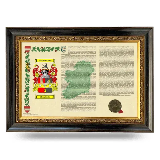 Broadrick Armorial Landscape Framed - Heirloom