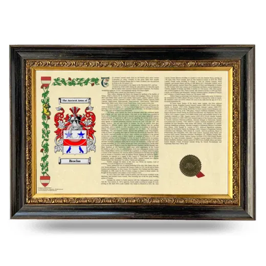 Brochu Armorial Landscape Framed - Heirloom