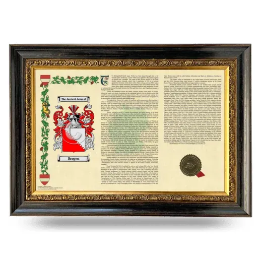 Brogen Armorial Landscape Framed - Heirloom