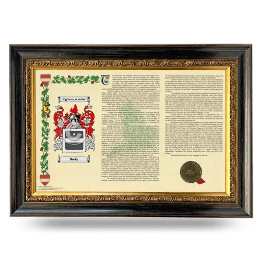 Broly Armorial Landscape Framed - Heirloom
